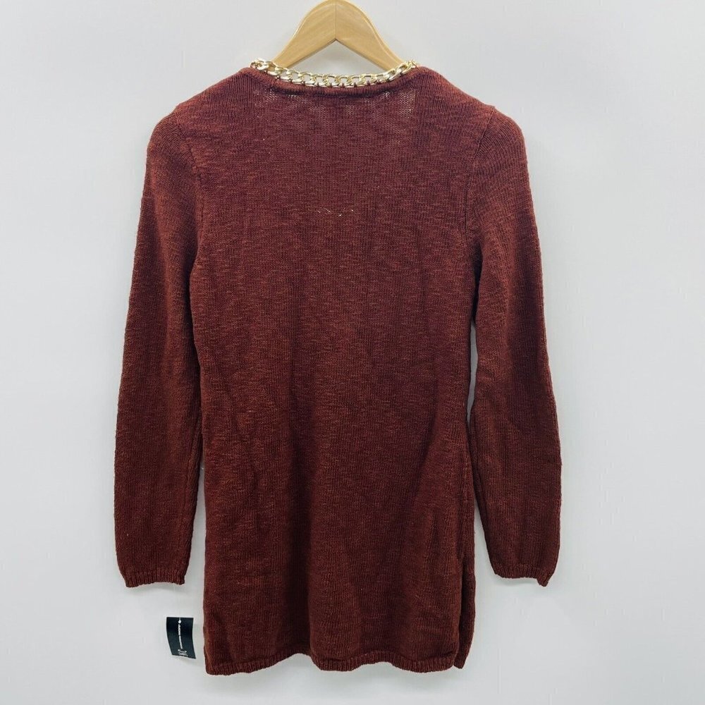 INC International Concepts Small Chain-Embellished Tunic Pullover Sweater‎ $89 - Picture 6 of 9